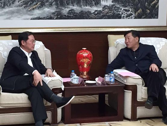 集團(tuán)公司黨委書記、董事長(zhǎng)張平陪同潘東軍市長(zhǎng)走訪中國(guó)建筑總公司和中節(jié)能環(huán)保集團(tuán)公司
